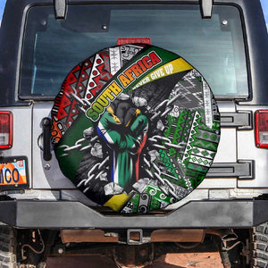 South Africa Fist of Freedom Spare Tire Cover Never Give Up