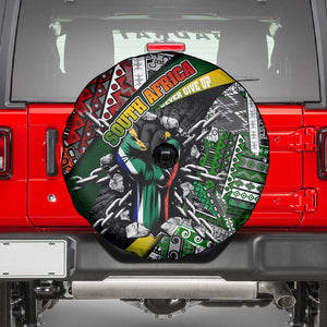 South Africa Fist of Freedom Spare Tire Cover Never Give Up