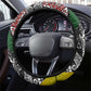 South Africa Fist of Freedom Steering Wheel Cover Never Give Up