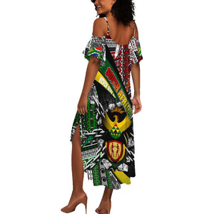 South Africa Fist of Freedom Summer Maxi Dress Never Give Up