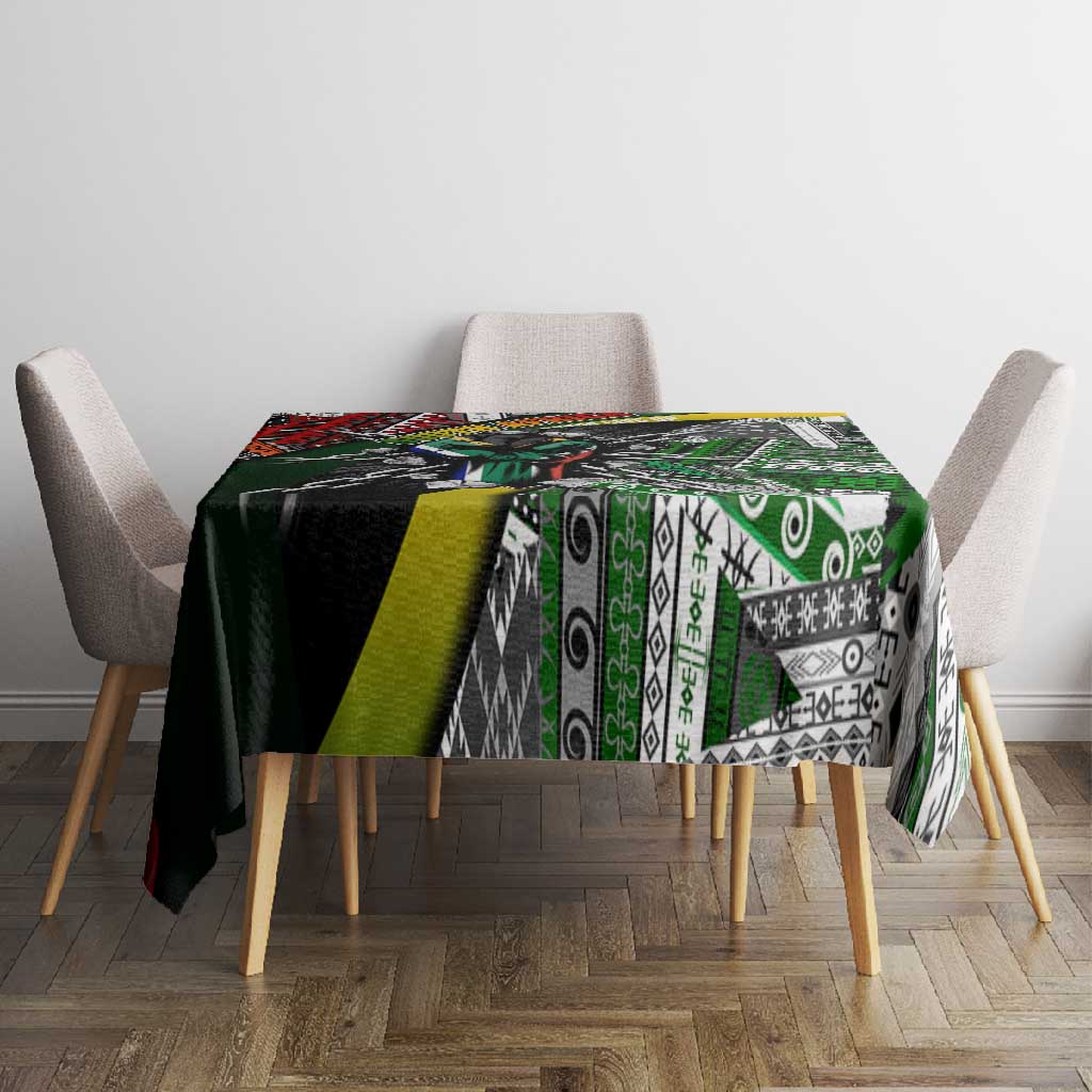 South Africa Fist of Freedom Tablecloth Never Give Up