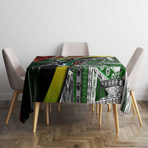South Africa Fist of Freedom Tablecloth Never Give Up