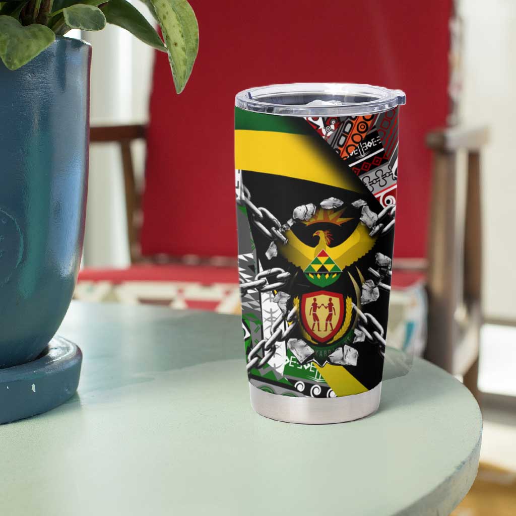 South Africa Fist of Freedom Tumbler Cup Never Give Up