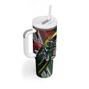 South Africa Fist of Freedom Tumbler With Handle Never Give Up