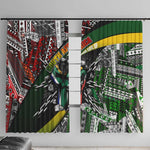 South Africa Fist of Freedom Window Curtain Never Give Up