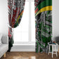 South Africa Fist of Freedom Window Curtain Never Give Up