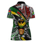 South Africa Fist of Freedom Women Polo Shirt Never Give Up