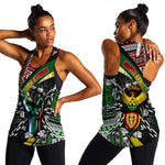 South Africa Fist of Freedom Women Racerback Tank Never Give Up