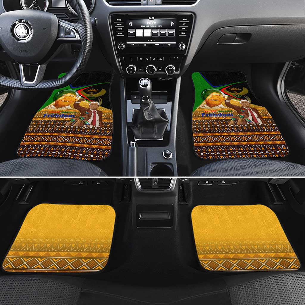 South Africa Heritage Nelson Mandela Car Mats Happy Freedom Day Victory Art