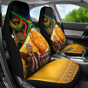 South Africa Heritage Nelson Mandela Car Seat Cover Happy Freedom Day Victory Art