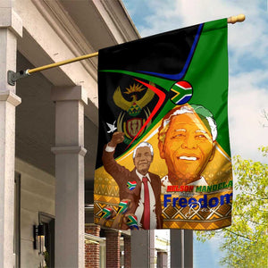 South Africa Heritage Nelson Mandela Garden Flag Happy Freedom Day Victory Art
