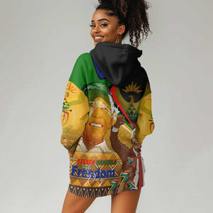 South Africa Heritage Nelson Mandela Hoodie Dress Happy Freedom Day Victory Art