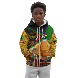 South Africa Heritage Nelson Mandela Kid Hoodie Happy Freedom Day Victory Art