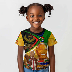 South Africa Heritage Nelson Mandela Kid T shirt Happy Freedom Day Victory Art
