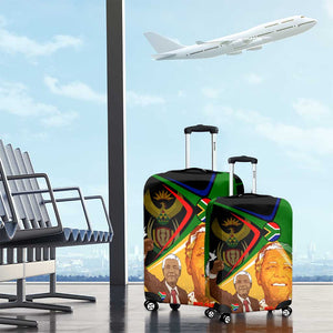 South Africa Heritage Nelson Mandela Luggage Cover Happy Freedom Day Victory Art