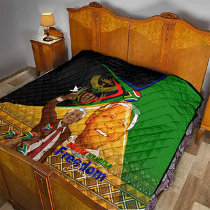 South Africa Heritage Nelson Mandela Quilt Happy Freedom Day Victory Art