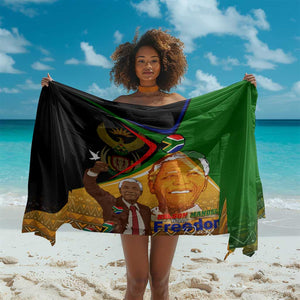 South Africa Heritage Nelson Mandela Sarong Happy Freedom Day Victory Art