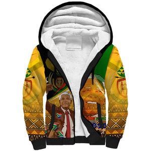 South Africa Heritage Nelson Mandela Sherpa Hoodie Happy Freedom Day Victory Art