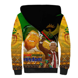 South Africa Heritage Nelson Mandela Sherpa Hoodie Happy Freedom Day Victory Art
