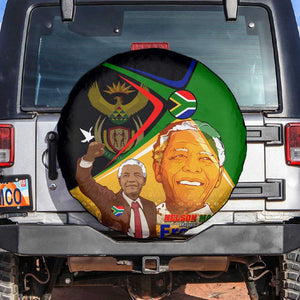 South Africa Heritage Nelson Mandela Spare Tire Cover Happy Freedom Day Victory Art