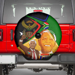 South Africa Heritage Nelson Mandela Spare Tire Cover Happy Freedom Day Victory Art