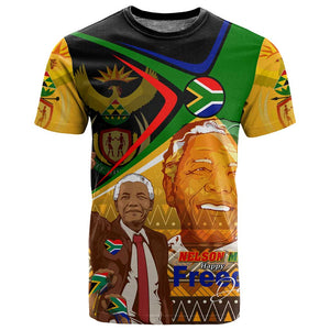 South Africa Heritage Nelson Mandela T shirt Happy Freedom Day Victory Art