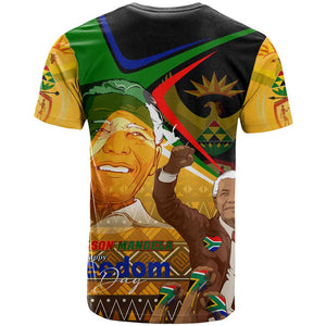 South Africa Heritage Nelson Mandela T shirt Happy Freedom Day Victory Art