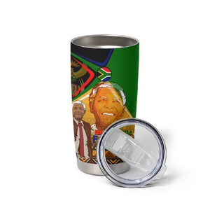 South Africa Heritage Nelson Mandela Tumbler Cup Happy Freedom Day Victory Art