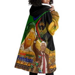 South Africa Heritage Nelson Mandela Wearable Blanket Hoodie Happy Freedom Day Victory Art
