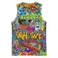 Hip Hop Graffiti Art Basketball Jersey Black Power - African Pride