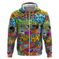 Hip Hop Graffiti Art Hoodie Black Power