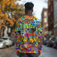 Hip Hop Graffiti Art Long Sleeve Shirt Black Power DT02