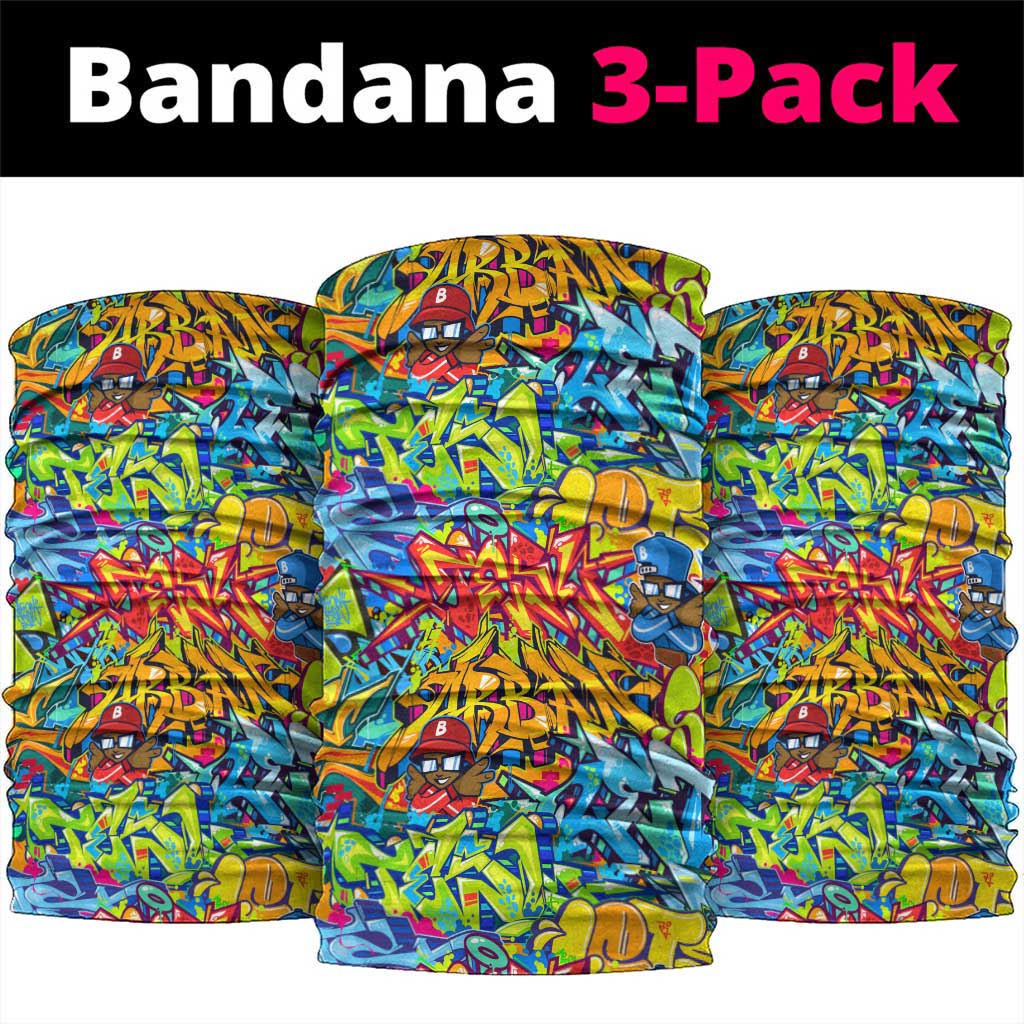 Hip Hop Graffiti Art Neck Gaiter Black Power - African Pride