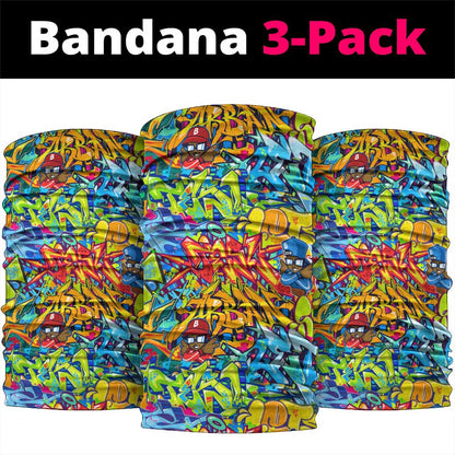 Hip Hop Graffiti Art Neck Gaiter Black Power - African Pride