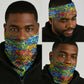 Hip Hop Graffiti Art Neck Gaiter Black Power - African Pride