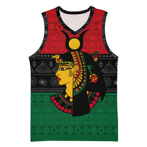 Personalized Queen of Egypt Basketball Jersey in Pan-African Colors - African Pride