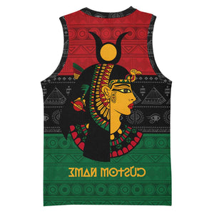 Personalized Queen of Egypt Basketball Jersey in Pan-African Colors - African Pride