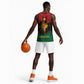 Personalized Queen of Egypt Basketball Jersey in Pan-African Colors - African Pride