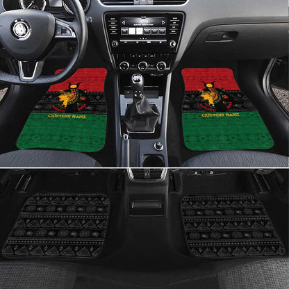 Personalized Queen of Egypt Car Mats in Pan-African Colors
