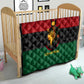 Personalized Queen of Egypt Quilt in Pan-African Colors