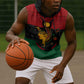 Personalized Queen of Egypt Sleeveless Hoodie in Pan-African Colors - African Pride