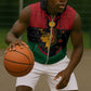Personalized Queen of Egypt Sleeveless Zip Hoodie in Pan-African Colors - African Pride
