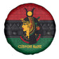 Personalized Queen of Egypt Spare Tire Cover in Pan-African Colors