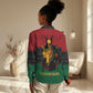 Personalized Queen of Egypt Women Casual Shirt in Pan-African Colors DT02