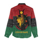 Personalized Queen of Egypt Women Casual Shirt in Pan-African Colors DT02