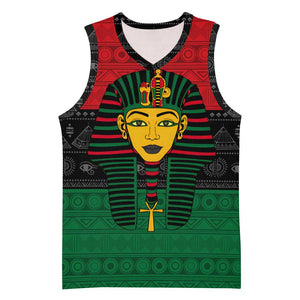 Personalized Ancient Egypt Basketball Jersey - Pharaoh in Pan-African Colors - African Pride