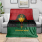 Personalized Ancient Egypt Blanket - Pharaoh in Pan-African Colors