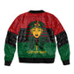 Personalized Ancient Egypt Bomber Jacket - Pharaoh in Pan-African Colors