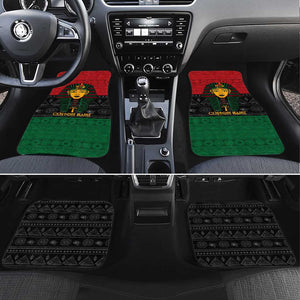 Personalized Ancient Egypt Car Mats - Pharaoh in Pan-African Colors