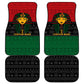 Personalized Ancient Egypt Car Mats - Pharaoh in Pan-African Colors